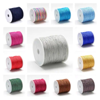 130m/roll 1.5mm 16 Colors Chinese Knotting Cord Beading Cord Macrame Nylon Cord Braided Rope For Jewelry DIY Making