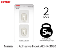 JOYKO ADHESIVE HOOK/GANTUNGAN BERPEREKAT ADHK-3080 2PCS