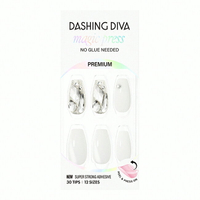Dashing Diva/P 頂級璀燦美甲片-雪之女神-30片