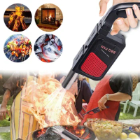 Outdoor Camping BBQ Air Blower Portable Handheld Electric Fan Picnic Cooking Lighter Tool Handheld Barbecue Charcoal Grill Fan