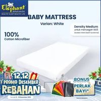 Matras Bayi / Kasur Bayi / Mattress Baby Box Busa Elephant [100 x 70 x 10 cm] PUTIH