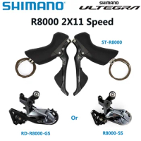 SHIMANO Ultegra R8000 Groupset 2x11 Speed R8000 Derailleurs Road Bicycle ST+RD Dual Control Lever Rear Derailleur SS GS Shifter