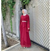 Kaluna Dress Ceruty Premium Ootd Kondangan Seragam Bridesmaid Prewed MAROON
