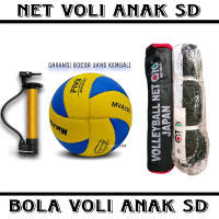 Net Voli Anak SD Bola Volley Voli Mikasa Ball Outdoor Size 5 Pres Untuk Latihan