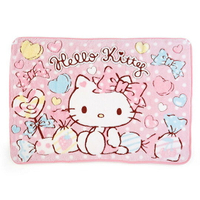 小禮堂 Hello Kitty 圓角毛毯披肩 單人毯 薄毯 蓋毯 70x100cm (粉 糖果)