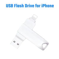 Usb 3.0 Flash Drive for iPhone 64GB 128GB 256GB USB-A to lightning interface usb3.0 pendrive for Iphone7/8/9/11/12/13 14 Ipad