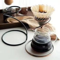 1 Pc Hand Brewed Coffee Filter Set Household Coffee Pour Over Coffee Kettle Pot Dripper Stand Cup Coffee Brewer Holder