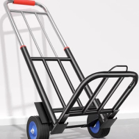 Folding trailer for household shopping, pulling goods, shopping, and grocery shopping. Magic tool for portable small trolley.