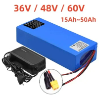 36V 48V 60V Battery 50Ah 40Ah 35Ah 30Ah 25Ah 20Ah Ebike Battery 21700 5000mAh Battery Pack for Electric Bike Electric Scooter