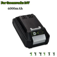 24V 6000mAH For Greenworks Lithium Ion Battery The Original Product Is 100% Brand New