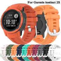 Replacement Strap for Garmin instinct 2S GPS Smart Watch Silicone Bracelet with Tool pins for Garmin instinct 2S Wrist band