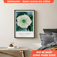 Tranh treo tường, Georgia O’Keeffe Poster, Jimson Weed, White Flower No1 - 1932, Delicate Blooms, Ho