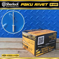 Paku Rivet Sherlock S - 440 size 3,2 mm x 11 mm (isi +/- 1000 pcs)