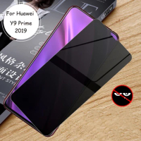 For Huawei Y9 Prime 2019 Y9 Y9A Y9S 2019 Front Anti Spy Tempered Glass Privacy Anti-spy Screen Protector Protective Film Cover