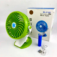 Quạt Kẹp Đa Năng ML-F168 3 Chế Độ Cho Bé Êm Mát An Toàn Sạc USB Pin Li-ion 3.7V Kích Thước Nhỏ Gọn 2