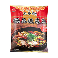 OYATSU優雅食 三本麵-極品酸菜魚風味(60g)