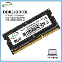 DDR3 DDR3L 2GB 4GB 8GB Laptop Memories Ram PC3 1.5V PC3L 1.35V 1066 1333 1600Mhz 8500 10600 12800 204Pin SODIMM Memory Ram