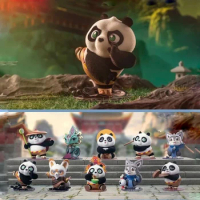 Original Dreamworks Kung Fu Panda 4series Blind Box Anime Fiugre Model Kawaii Animal Figurine Model Decoration Collection Toys