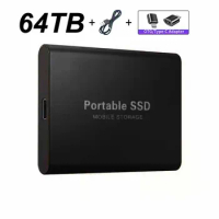 External Hard Drive 64TB 32TB Portable SSD 16TB 8TB High Speed Storage Drives 4TB Hard Disk Waterproof For Laptop/Ps4/Smartphone