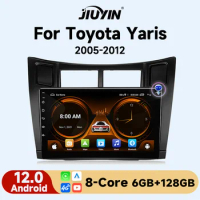 JIUYIN Car Radio For Toyota Yaris 2005 - 2012 wireless CarPlay Android Auto car intelligent systems No 2 din 2din DVD