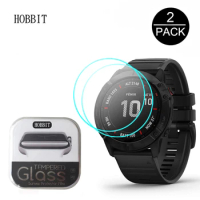 2Pack Tempered Glass Screen Protector For Garmin Fenix 6 6s 6x Pro 7 7x 7s Epix Sapphire Solar GPS Watch Screen Protective Film