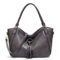 Bag women's bag 2026 new European and American retro tassel tote bag shoulder bag bucket bag