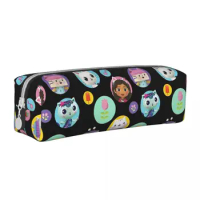 Cute Gabby's Dollhouse Icons Pencil Case Gabbys Cute Pencilcases Pen Holder for Student Large Storage Bag School Gift Stationery