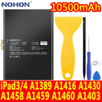 NOHON Lithium Polymer Battery For iPad 3 4 A1389 A1403 A1416 A1430 A1458 A1459 A1460 Tablet Bateria For iPad3 iPad4 10500mAh