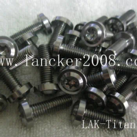 M8x42 Titanium torx/hexalobular socket pan head with flanged screw/bolt for Motor