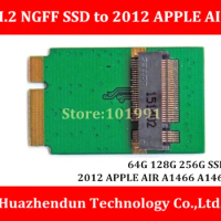 New Arrivals M.2 NGFF SSD to 2012/2013 APPLE Macbook AIR A1466 A1465 64G 128G 256G SSD Add on Cards PCBA