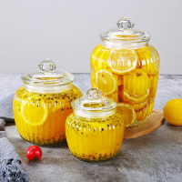 密封罐瓶子儲物蜂蜜罐子食品玻璃罐頭瓶腌制罐小泡菜壇子帶蓋檸檬