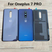 New For Oneplus 7 Pro 7T Mobile Phone Back Battery Case Housings Door Replacemen with Camera Lens Glass For Oneplus 7PRO