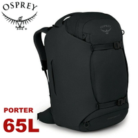 【OSPREY 美國 Porter 65 登山背包《黑》65L】雙肩包/旅行背包/電腦包/健行/自助旅行