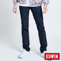 EDWIN JERSEYS x EDGE 加大碼 皮條滾邊窄直牛仔褲-男-原藍色