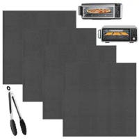 4 Pcs Heavy Duty Oven Liner Grill Mats Reusable Non-stick Liners For Electric Ovens Keep Your Oven Clean BBQ Accessories