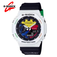 G-SHOCK GA 2100 Watch for Men Outdoor Sport Casual Fashion Quartz Multi-Function Anniversary Edition LED Dual Display Men Clock