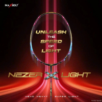 Maxbolt Nezer X Light Badminton Racket 9u 30 lbs badminton raket