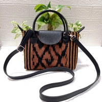 Tas Selempang Wanita Small Bag Tenun Tas Jinjing kulit