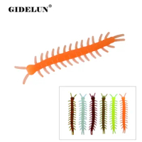 60pcs Centipede Soft Fishing Lure Grub Bait Trout Lure Artificial Pesca Fishing Tackle