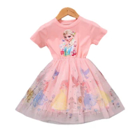 Princess Dresses for Girls Vestidos Frozen Elsa Dress Birthday Party Costume Teen Children's Prom Dress Kids Clothes