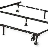 One Size Fits Most Twin/Full/Queen Bed Frame in Black