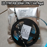 1 Roll (5 meter) LED STRIP RGB GERAK 3 PIN 12 Volt. (Led Rapat)