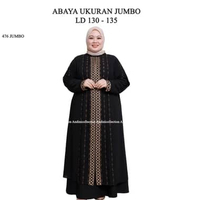 Andinicollection Abaya Hitam Jumbo LD 130 - Gamis Hitam Jumbo LD 130 / Abaya Jumbo LD 130 / Gamis Um