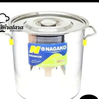 Stockpot Stock Pot Panci Besar Jumbo Stainless Tutup Gagang Kuping Tebal Murah Awet Kuat Premium Nag