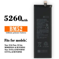 BM52 5260mAh Mobile Phone Battery For Xiaomi Mi Note 10 Lite Note 10 Pro CC9pro CC9 Pro Replacement Batteries