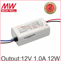 POWER SUPPLY APV-12-12 ไดร์เวอร์สำหรับแอลอีดี 12W 12V 1.0Amp หม้อแปลงยี่ห้อ MEAN WELL ซีโอดี