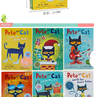 6 Book/set I Can Read e The Cat Kids Classic Picture Books Early Educaction For Children English Sto