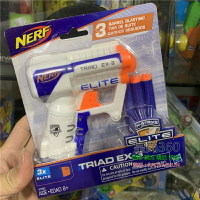 孩之寶 NERF橙機 白化孩之寶ELITE TRIRO EX-3精英三炮白化90FT