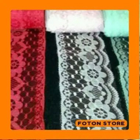 1 Meter Renda Air Lebar 6 cm (TILE-09) Foton Craft Store PUTIH EMAS