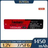 SUYIJIA 7/5F6 67F6 1.2V 1450mAh Gum Rechargeable NiMH Gel Battery High Capacity for-Sony for-Panasonic Walkman MD CD Tape Player